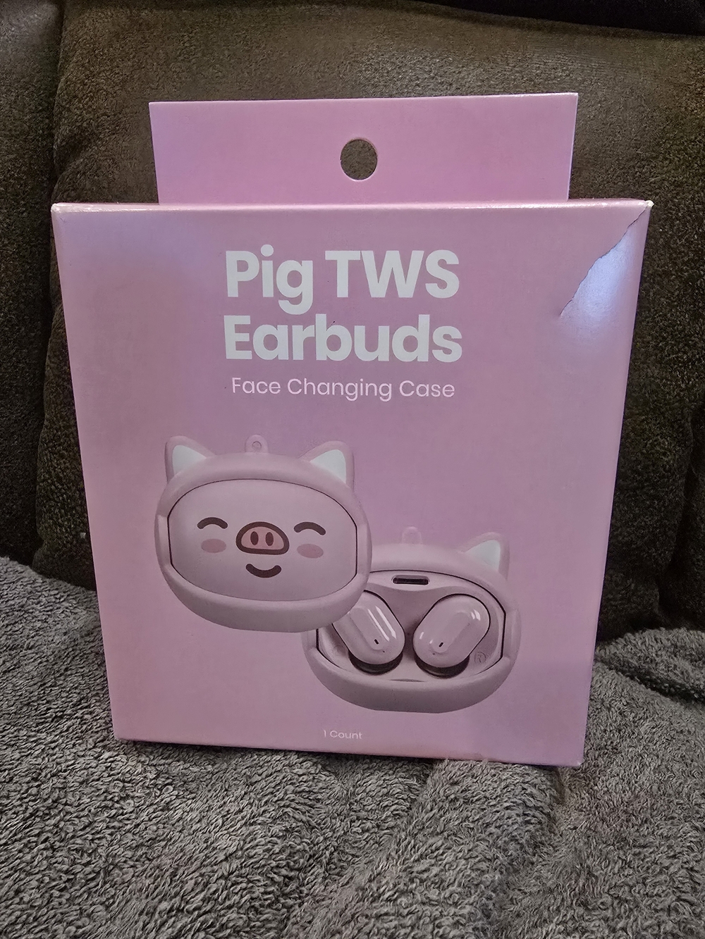 Pig TWS Earbuds - Pink Face Changing Case
